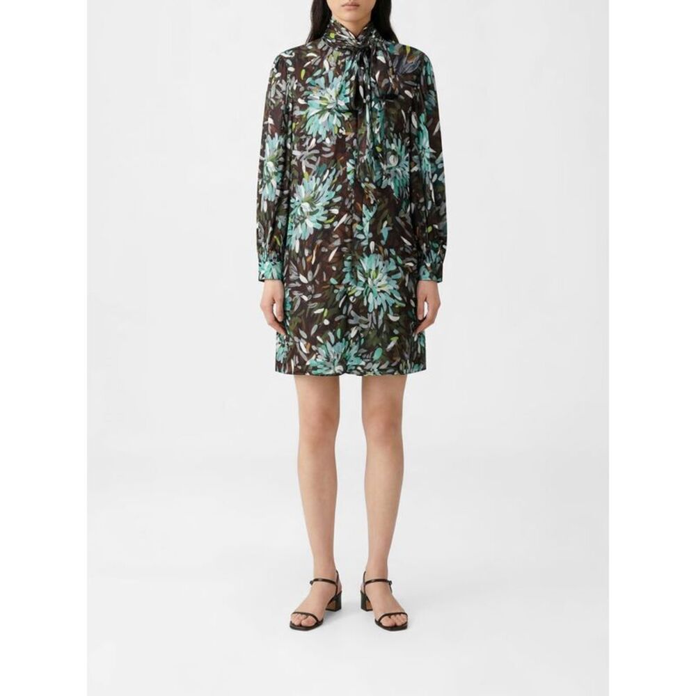 Gucci Women Printed Silk Twill Chemisier Dress Gucci